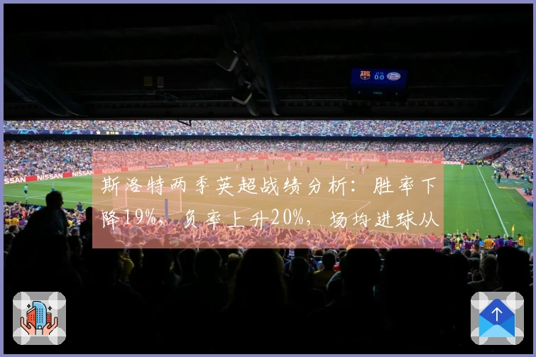 斯洛特两季英超战绩分析：胜率下降19%，负率上升20%，场均进球从2.3降至1.6